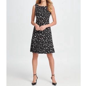 DKNY fit and flare crepe dress NWT
